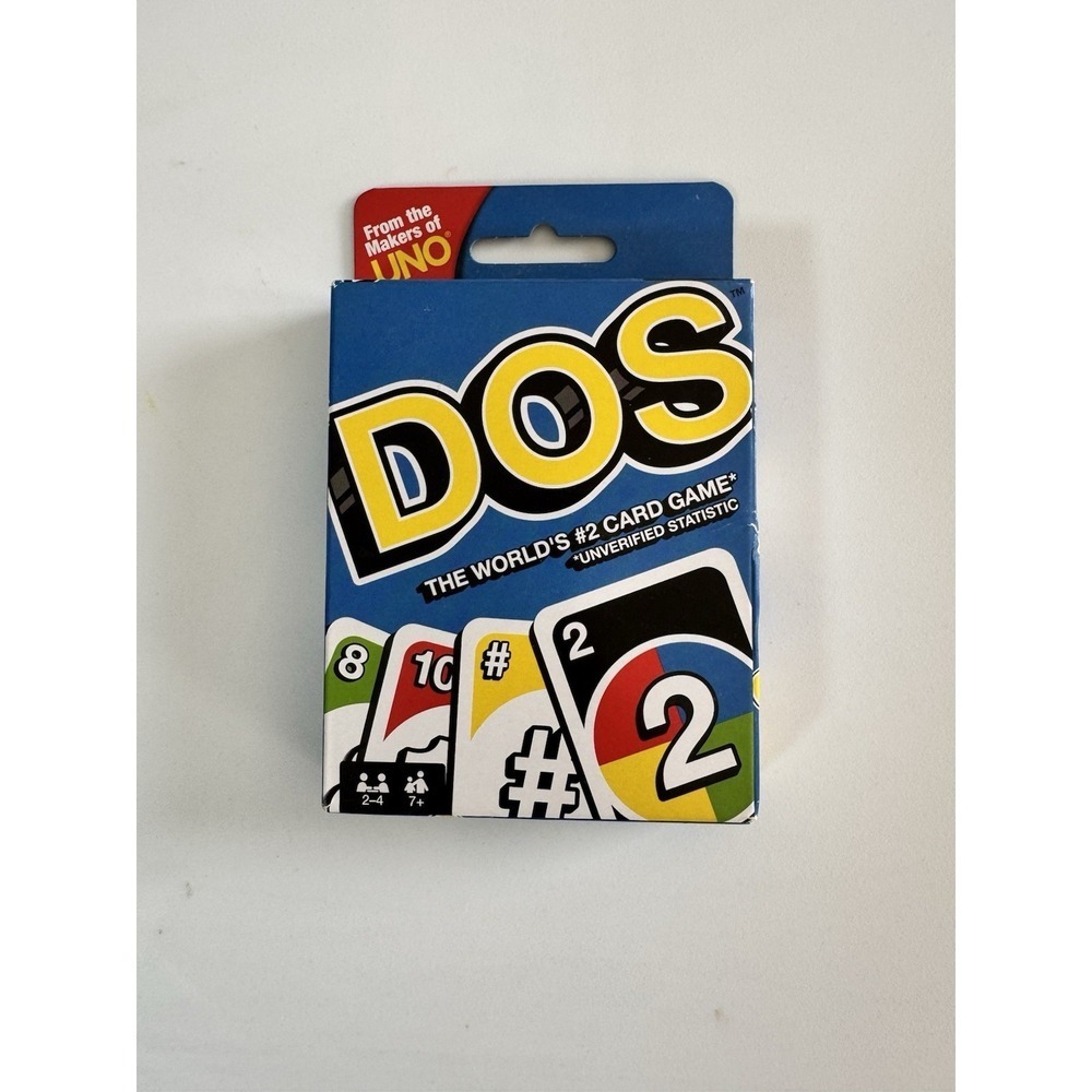Brand New Mattel Uno Dos Card Game Sealed Board Game Travel Do The Two Gift